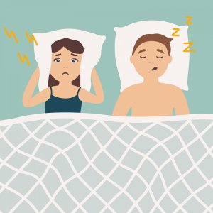 Snoring illustration