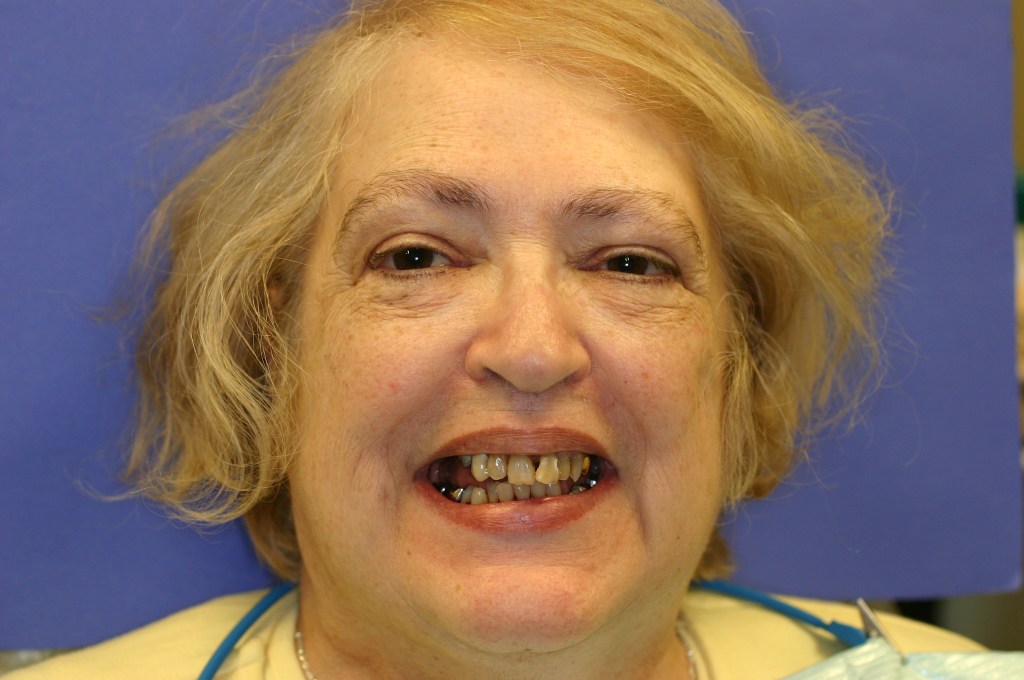 Photo of a smiling middle-aged woman